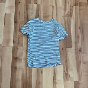striped h&m tight fit tee
